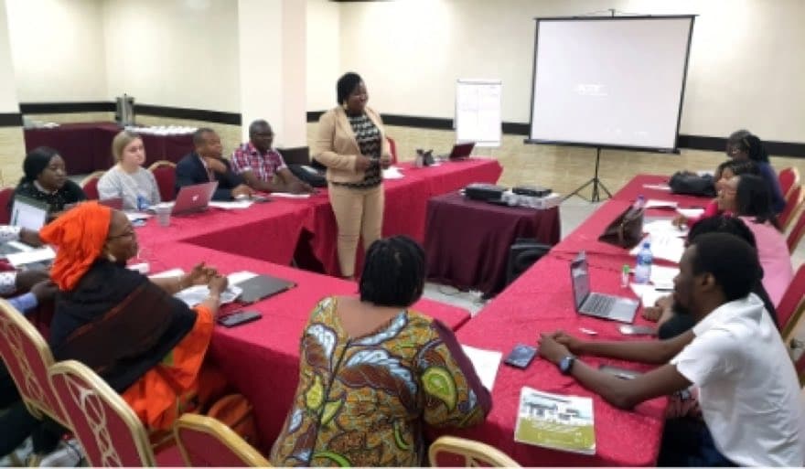 An instructor-led workshop in progress